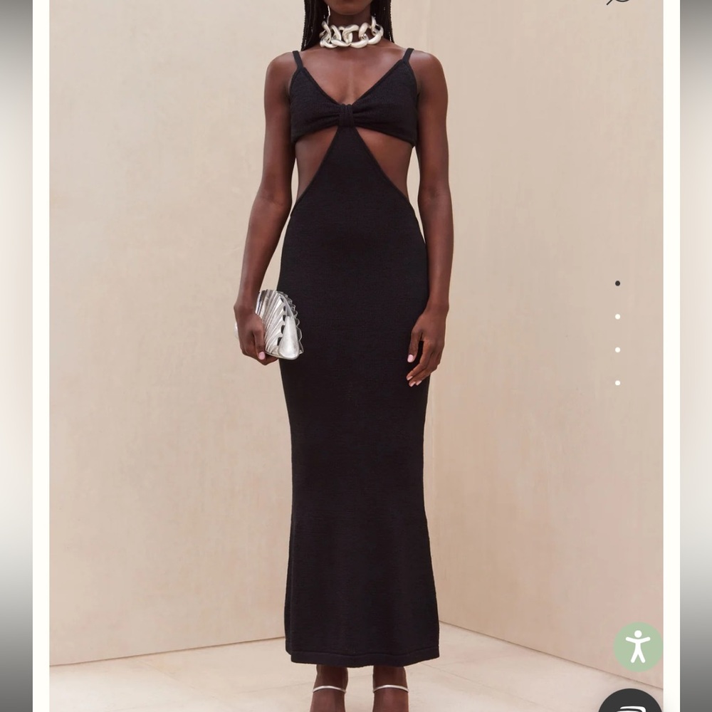 Cult Gaia Serita Dress in Black Size Small